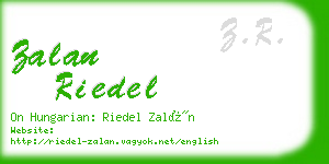 zalan riedel business card